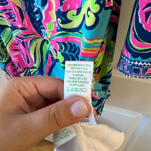 Lilly Pulitzer Bellavista Swing Dress Sea Blue Private Island Engineered - Picture 6 of 11